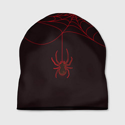 Шапка Красная паутина, цвет: 3D-принт