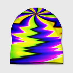 Шапка Неоновая фрактальная абстракция, цвет: 3D-принт