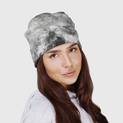 Шапка Абстракция - gray mood, цвет: 3D-принт — фото 2