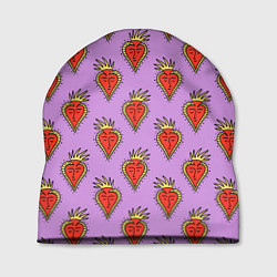 Шапка Причудливые сердца