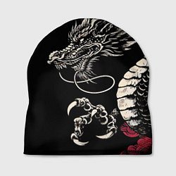 Шапка Japanese dragon - irezumi - art, цвет: 3D-принт