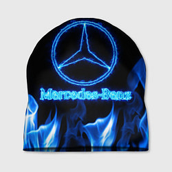 Шапка Mercedes-benz blue neon