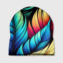 Шапка Color feathers - neon