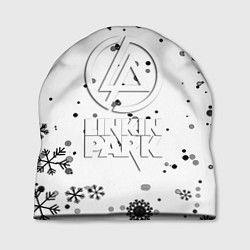 Шапка Linkin park текстура зима рок, цвет: 3D-принт