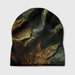 Шапка Реалистичный охотничий камуфляж из ткани и листьев, цвет: 3D-принт