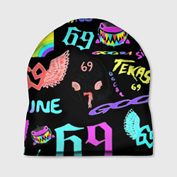 Шапка 6ix9ine logo rap bend, цвет: 3D-принт