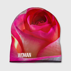 Шапка Розовая роза - woman, цвет: 3D-принт