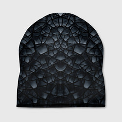 Шапка Чёрная текстура трещины, цвет: 3D-принт