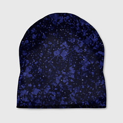Шапка Тёмно-синий космический абстракция, цвет: 3D-принт