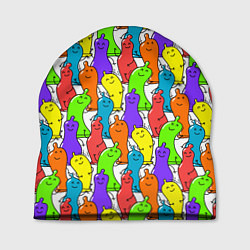 Шапка Весёлые цветные презервативы, цвет: 3D-принт