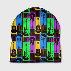 Шапка Красочные гитары, цвет: 3D-принт
