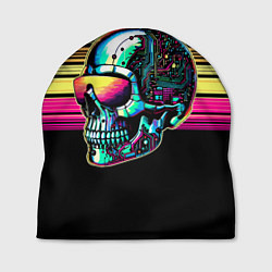 Шапка Cyber skull - ai art fantasy, цвет: 3D-принт