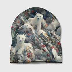 Шапка Найди всех медвежат - паттерн, цвет: 3D-принт