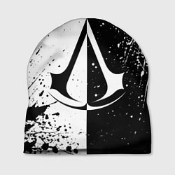 Шапка Assasins Creed - black and white, цвет: 3D-принт