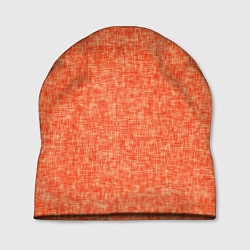Шапка Ярко-оранжевый текстурированный, цвет: 3D-принт