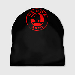 Шапка Skoda red logo, цвет: 3D-принт