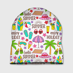Шапка Hello summer, цвет: 3D-принт