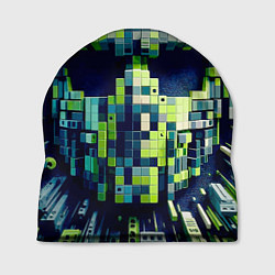 Шапка Cyber face - ai art fantasy, цвет: 3D-принт