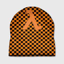 Шапка Half life клетка оранжевая