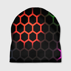 Шапка Hexagon neon, цвет: 3D-принт