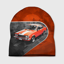 Шапка Оранжевый ретроавтомобиль, цвет: 3D-принт