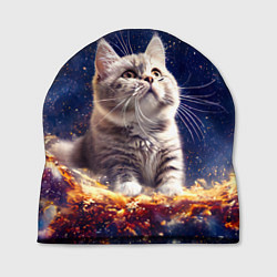 Шапка Кошка шиншилла в космосе, цвет: 3D-принт