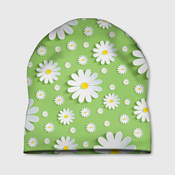 Шапка Ромашки бумажные, цвет: 3D-принт