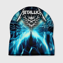 Шапка Neon glow - Metallica, цвет: 3D-принт