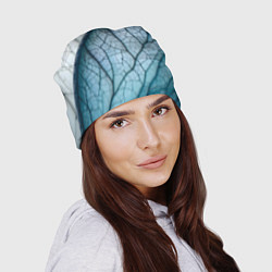 Шапка Листья с прожилками, цвет: 3D-принт — фото 2