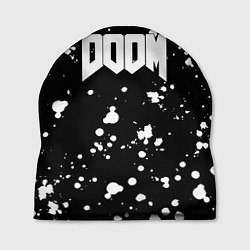 Шапка Doom белые краски всплеск, цвет: 3D-принт