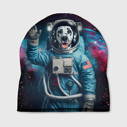 Шапка Далматинец бравый космонавт - нейроарт, цвет: 3D-принт