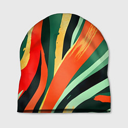 Шапка Тропическая жаркая абстракция, цвет: 3D-принт