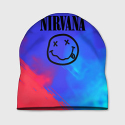 Шапка Nirvana жидкие краски, цвет: 3D-принт