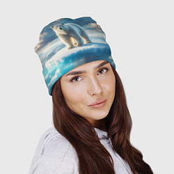 Шапка Полярный медведь на льдине, цвет: 3D-принт — фото 2