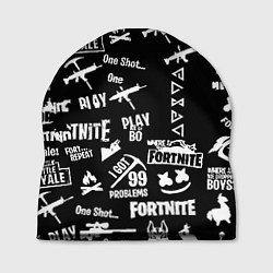 Шапка Черно белые логотипы игр, цвет: 3D-принт