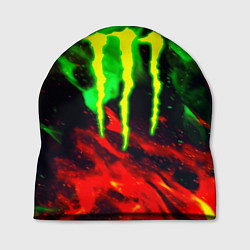Шапка Monster energy огонь лого, цвет: 3D-принт