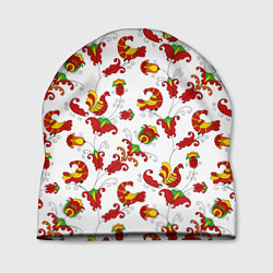 Шапка Русский народный орнамент в стиле росписей Северно, цвет: 3D-принт