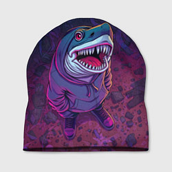 Шапка Акула в балахоне, цвет: 3D-принт