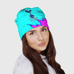 Шапка Тоттенхэм неоновые краски, цвет: 3D-принт — фото 2