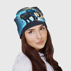 Шапка Космический слон в звездной галактике, цвет: 3D-принт — фото 2