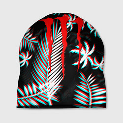 Шапка Monster energy неоновые тропики, цвет: 3D-принт