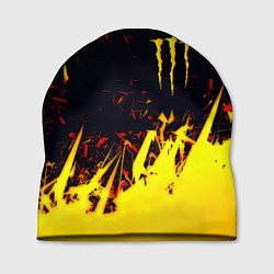 Шапка Monster energy абстрактные краски, цвет: 3D-принт
