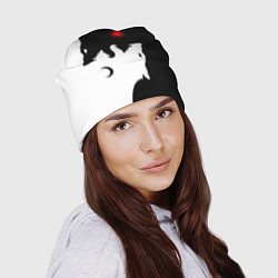 Шапка Инь янь волки, цвет: 3D-принт — фото 2