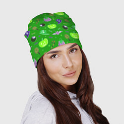 Шапка Halloween green, цвет: 3D-принт — фото 2