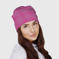 Шапка Checkered pink, цвет: 3D-принт — фото 2
