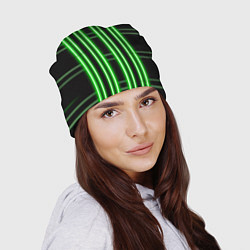 Шапка Neon green, цвет: 3D-принт — фото 2