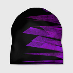 Шапка Color purple black stripes