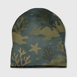 Шапка Подводный камуфляж из рыб, цвет: 3D-принт