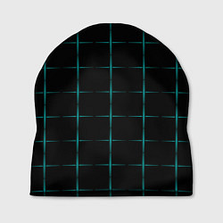 Шапка Color black blue crosses