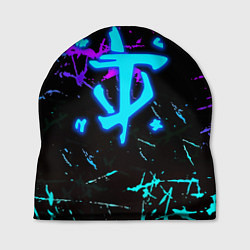 Шапка Doom неоновые штрихи, цвет: 3D-принт
